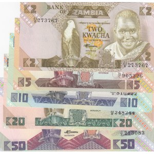 Zambia,  Total 5 banknotes