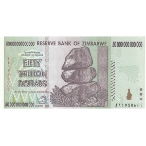 Zimbabwe, 50.000.000.000.000 Dollars, 2008, UNC, p90