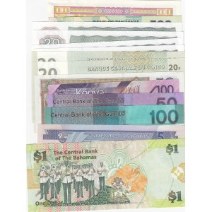 Mix Lot,  UNC,  total 15 banknotes