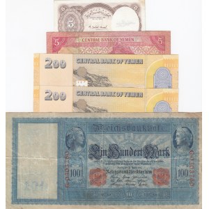 Mix Lot,  total 5 banknotes