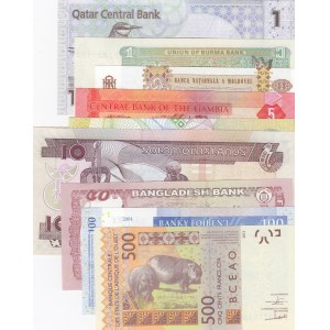 Mix Lot,  Total 9 banknotes
