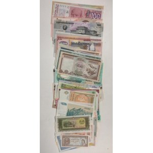 Mix Lot,  UNC,  100 different banknotes
