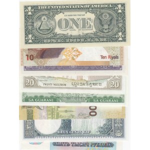 Mix Lot,  UNC,  Total 8 banknotes