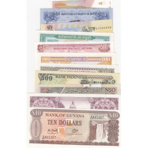 Mix Lot,  UNC,  11 different banknotes