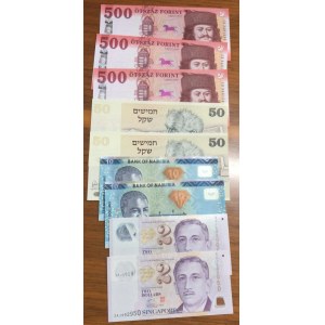 Mix Lot,  Total 9 banknotes