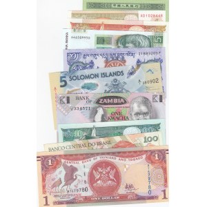 Mix Lot,  Total 10 differant UNC banknotes lot