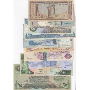 Mix Lot,  Total 10 differant ARABIAN COUNTRIES banknotes lot