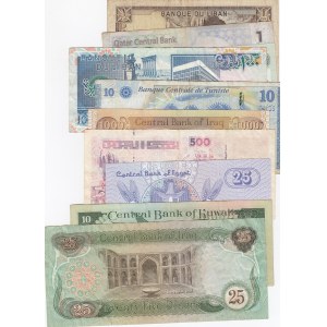 Mix Lot,  Total 10 differant ARABIAN COUNTRIES banknotes lot