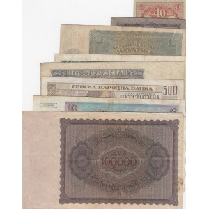 Mix Lot,  Total 9 banknotes