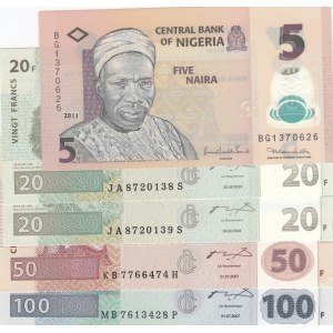 Mix Lot,  Total 5 banknotes