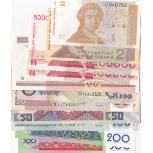 Mix Lot,  Total 15 banknotes