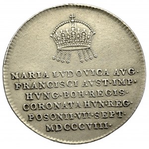 Austria, Maria Ludovica, Coronation jeton 1808