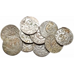 Inflanty pod panowaniem szwedzkim, zestaw 10 szelągów Ryga i Livonia 1647-1663