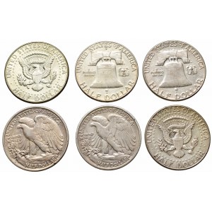 USA, Zestaw 1/2 dolara 1937-1967