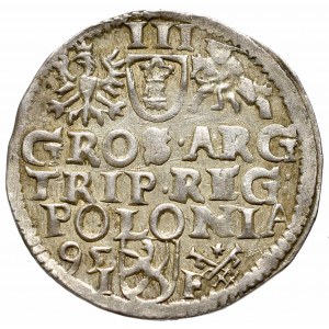 Zygmunt III Waza, Trojak 1595, Wschowa - NIEOPISANY SIG•I 3