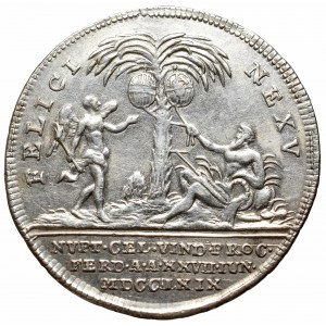 Austria, Maria Teresa, Żeton zaślubinowy Marii Amalii 1769