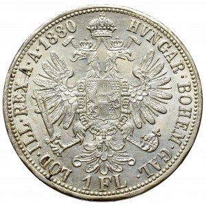 Austria, Franz Joseph, 1 florin 1880