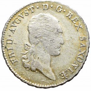 Germany, Saxony, Friedrich August, 1/6 thaler 1810, Dresden