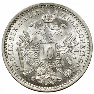 Austria, Franz Joseph, 10 kreuzer 1872