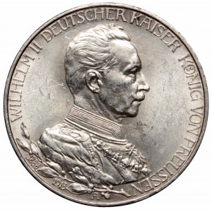 Niemcy, Prusy, 3 marki 1913 - 25 lat panowania