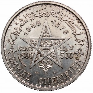 Morocco, 500 frans 1960