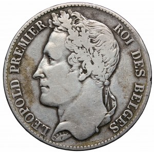 Belgium, 5 francs 1848