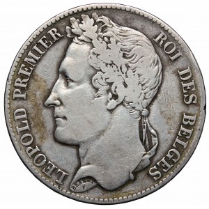 Belgia, 5 franków 1848