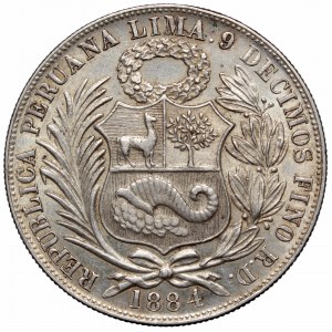 Peru, 1 sol 1884