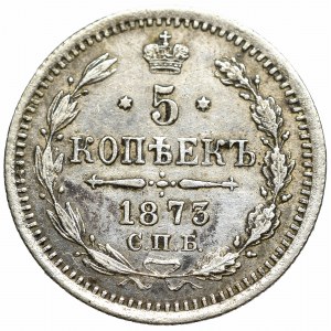 Rosja, Aleksander II, 5 kopiejek 1873 HI