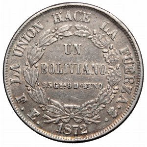 Bolivia, Boliviano 1872