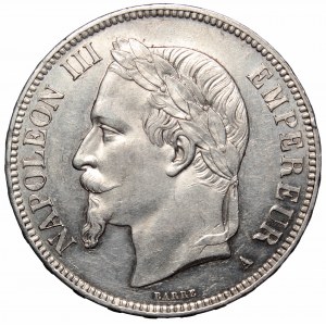 Francja, 5 franków 1868