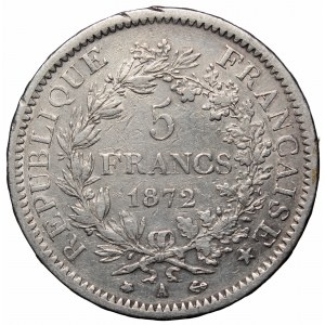 France, 5 francs 1872