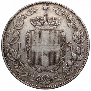 Italy, 5 lira 1879