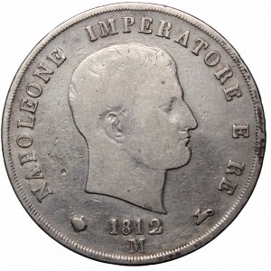 Italy under Napoleon, 5 lire 1812 M