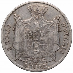 Italy under Napoleon, 5 lire 1812 M