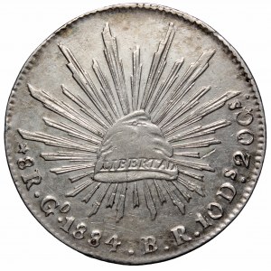 Mexico, 8 reales 1884