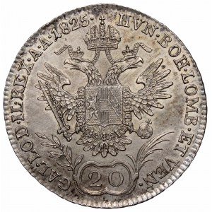 Austria, Franz I, 20 kreuzer 1825