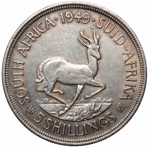 South Africa, 5 shillings 1949