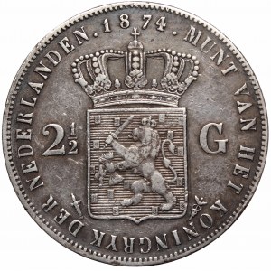 Niderlandy, 2-1/2 guldena 1874