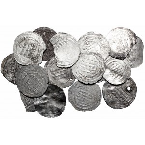 Islamic coinage, Lot of 16 dirhems 