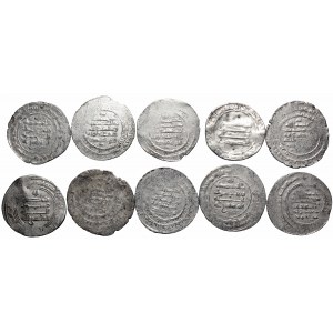 Islamic coinage, Lot of 10 dirhems 