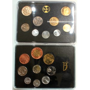 Czechoslovakia, Lot of mint sets 1992-1993