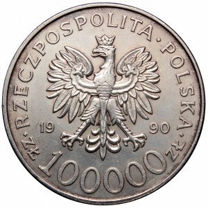 III RP, 100000 złotych 1990 Solidarność Typ A