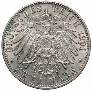 Germany, Preussen, 2 mark 1901