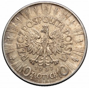 II Rzeczpospolita, 10 złotych 1937 Piłsudski