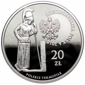 III RP, 20 złotych 2018 Polskie Termopile Hodów