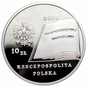 III RP, 10 złotych 2018 Wielcy polscy ekonomiści Fryderyk Skarbek