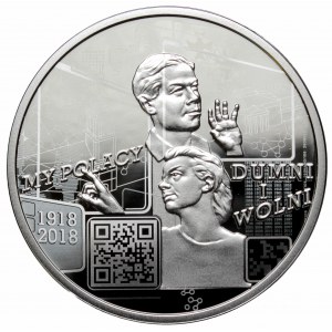 III RP, 10 złotych 2018 My Polacy dumni i wolni 1918-2018