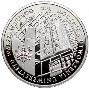 III RP, 10 złotych 2016 200 rocznica utworzenia Uniwersytetu Warszawskiego