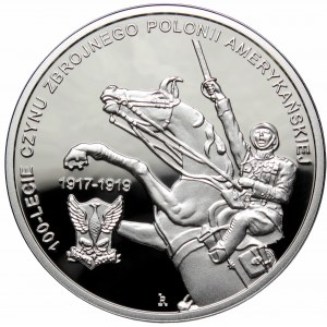 III RP, 10 złotych 2018 100-lecie czynu zbrojnego Polonii amerykańskiej